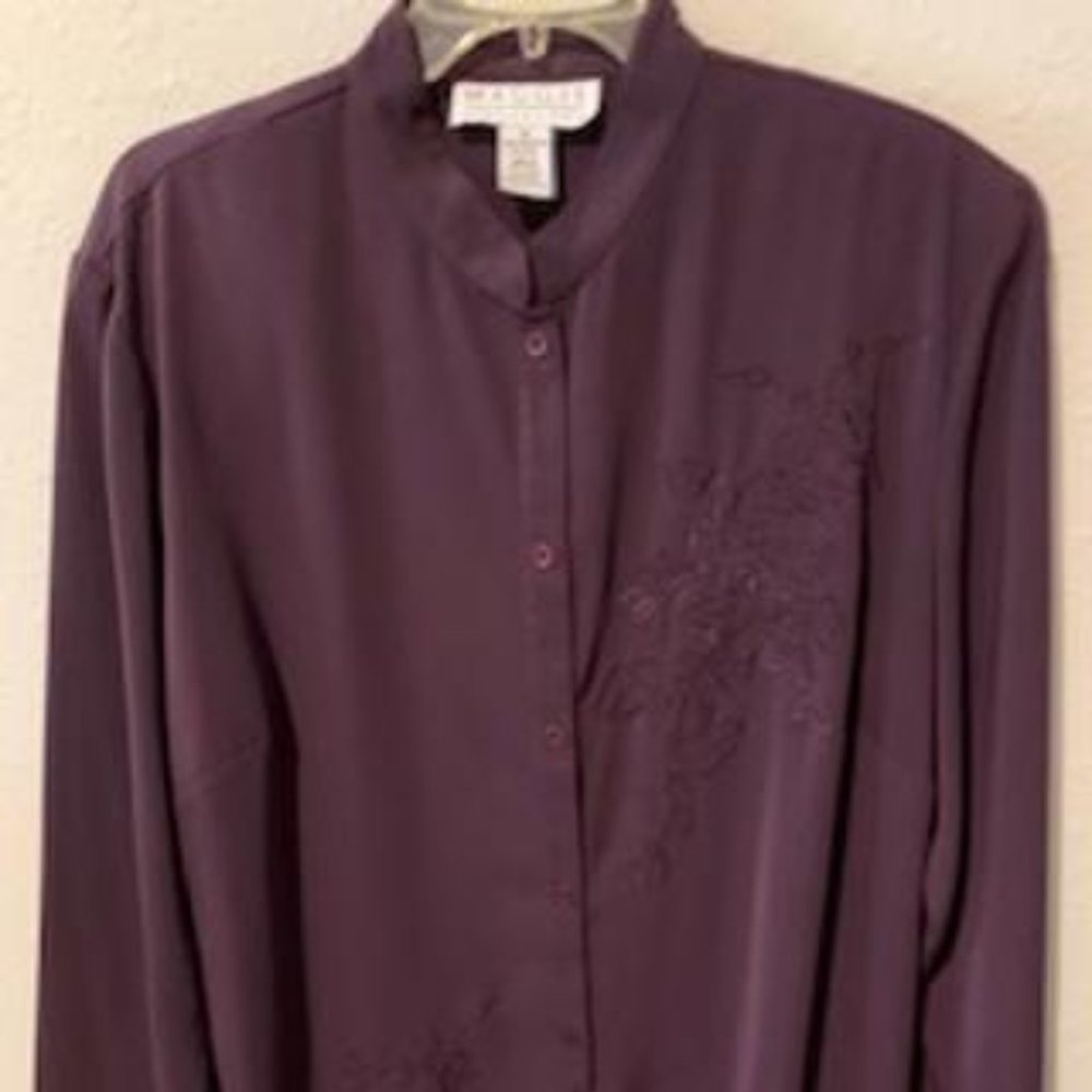 Maggie Mc Naught Purple Blouse